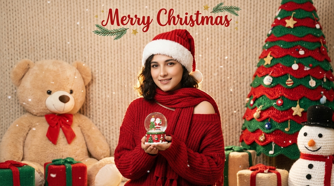 عکس پروفایل کریسمسی بافتنی